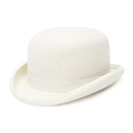 Chapéu coco masculino branco / s (54-55cm)