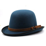 Chapéu coco moderno azul