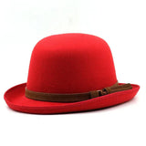 Chapéu coco moderno vermelho