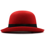 Chapéu coco vintage vermelho