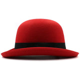 Chapéu coco vintage vermelho