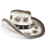 Chapéu cowboy branco vintage título por defeito