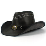 Chapéu cowboy de couro preto