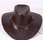 Chapéu cowboy de couro vegetal