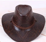 Chapéu cowboy de couro vegetal