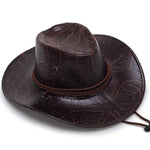 Chapéu cowboy de couro vegetal