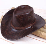 Chapéu cowboy de couro vegetal