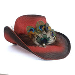 Chapéu cowboy vermelho antigo título por defeito