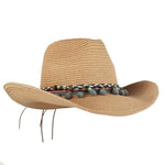 Chapéu cowgirl na moda bege