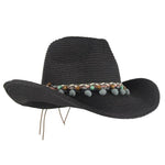 Chapéu cowgirl na moda preto