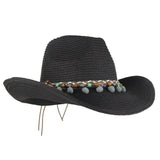 Chapéu cowgirl na moda preto