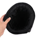 Chapéu de couro preto