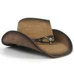 Chapéu de cowboy em couro título por defeito