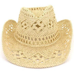 Chapéu de cowboy de festa bege