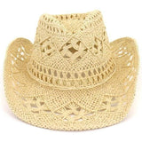 Chapéu de cowboy de festa bege