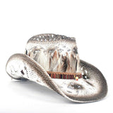 Chapéu de cowboy indígena americano branco