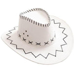 Chapéu de cowboy infantil branco