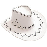 Chapéu de cowboy infantil branco