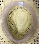 Chapéu de cowboy de palha com missangas