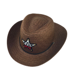 Chapéu de cowboy para crianças castanho
