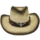Chapéu de cowboy típico bege
