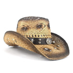 Chapéu de cowboy xerife bege