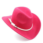 Chapéu de feltro alta qualidade rosa