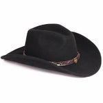 Chapéu de feltro estilo cowboy