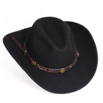 Chapéu de feltro estilo cowboy