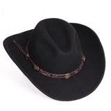 Chapéu de feltro estilo cowboy
