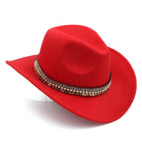 Chapéu de feltro icónico vermelho