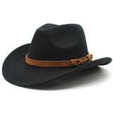 Chapéu de feltro masculino preto