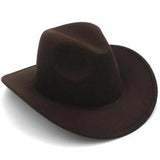 Chapéu de feltro para crianças castanho