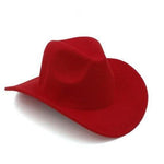 Chapéu de feltro para crianças vermelho