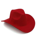 Chapéu de feltro para crianças vermelho