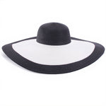 Chapéu de verão preto e branco título por defeito