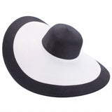 Chapéu de verão preto e branco título por defeito