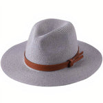 Chapéu panamá cinzento m (56-58 cm)
