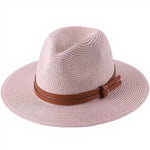 Chapéu panamá rosa