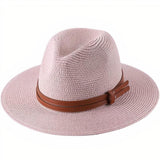 Chapéu panamá rosa