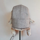 Chapéu ushanka cinzento