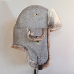 Chapéu ushanka cinzento