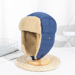Chapéu ushanka de pelo azul título por defeito