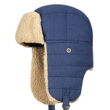 Chapéu ushanka de pelo azul título por defeito