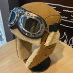 Chapéu ushanka vintage anos 50 com óculos