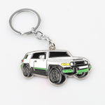 Chaveiro 4x4 carro cinzento