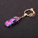 Chaveiro luxuoso carro multicolorido