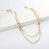 Choker moderno ouro