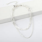 Choker moderno prata