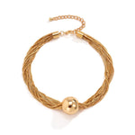 Choker sedutor moderno ouro